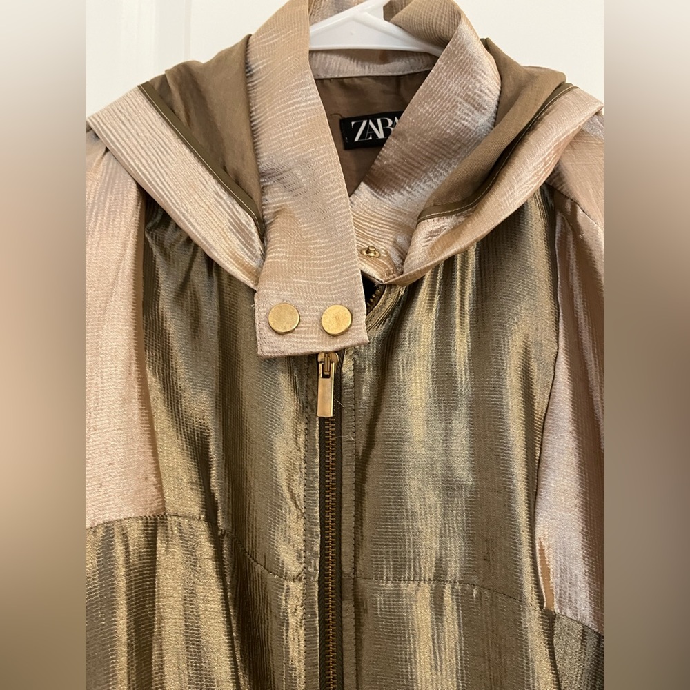 Zara Green and Gold/Metallic Jogger